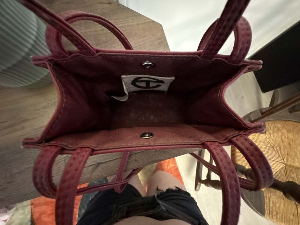 Telfar Small Shopping Bag  in Oxblood - Picture 3 of 4